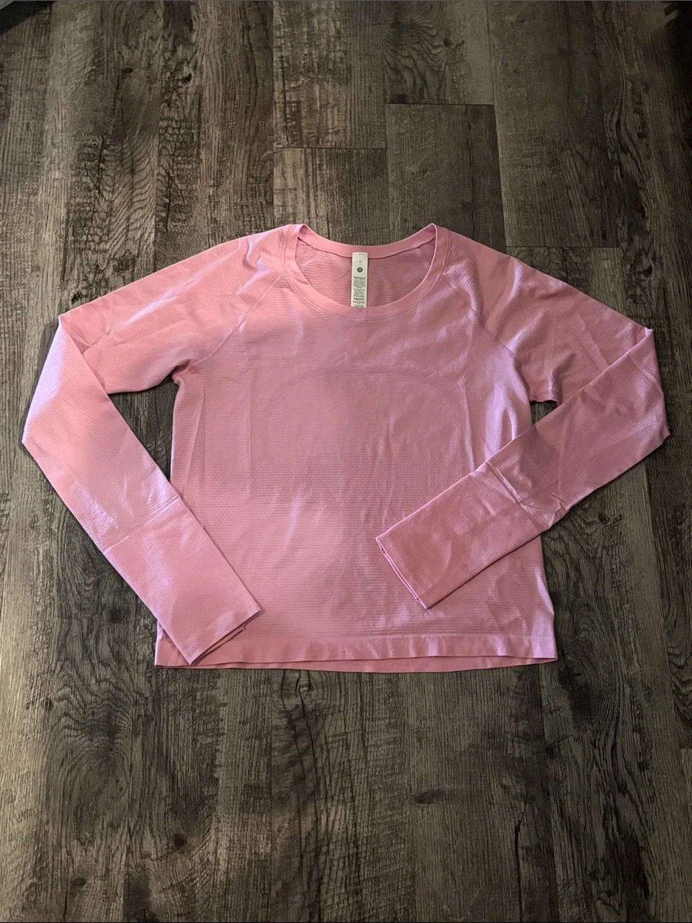 Lululemon Swiftly Tech Long-Sleeve - Waist Length - Pink - Size 10